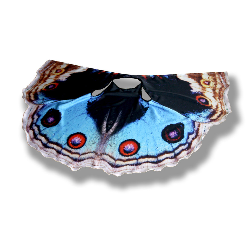 Сарафан, имитирующий крылья бабочки, фотопринт